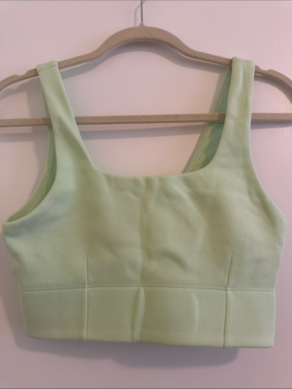 Fabletics Light Green Scoop Neck Sports Bra